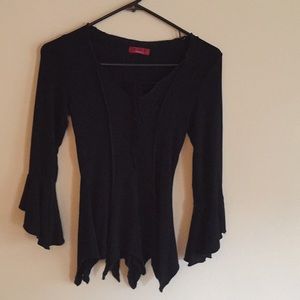 Unique black top perfect for Halloween